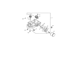 Oil Pan/Lubrication 1 Diagram and Parts List for  Cub Cadet Lawn Tractor